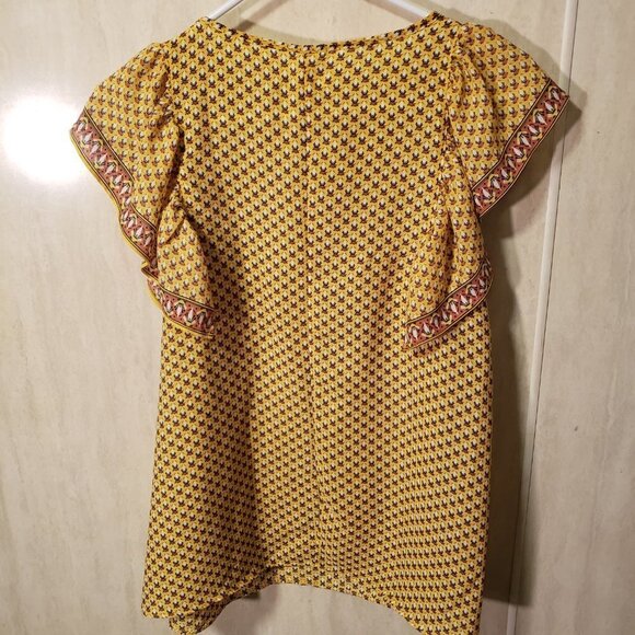 NWT | Max Studio Pintuck Flutter Sleeve Blouse | Size M - Picture 4 of 6